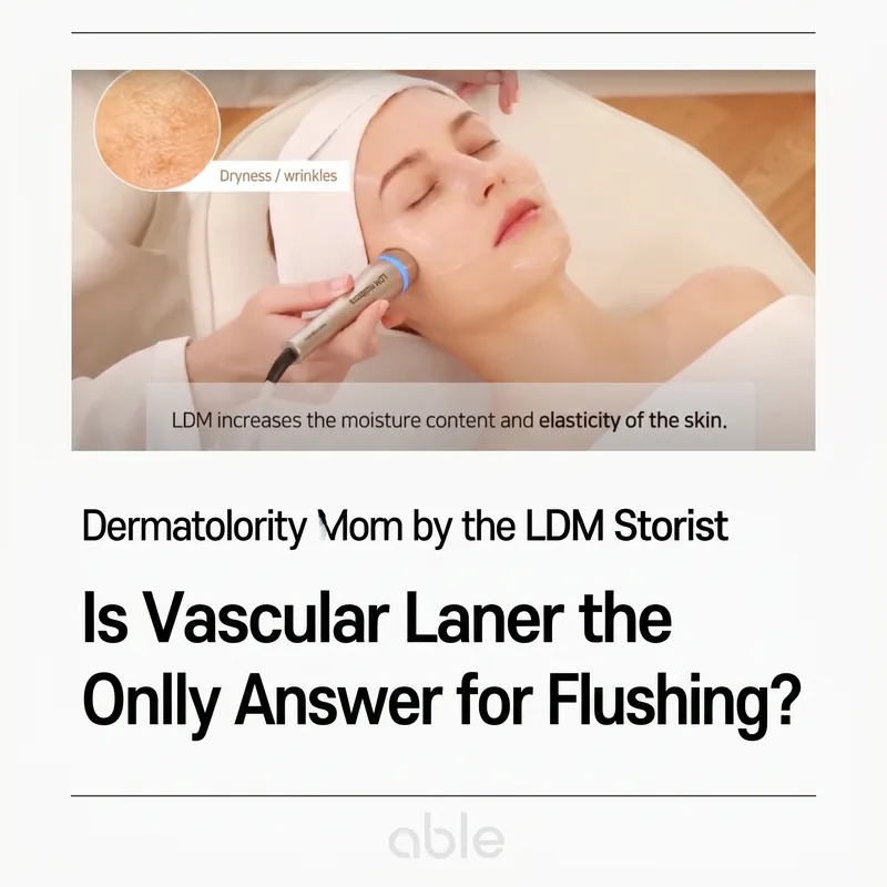 LDM low-frequency ultrasound treatment — handpiece delivering moisture and elasticity to the face