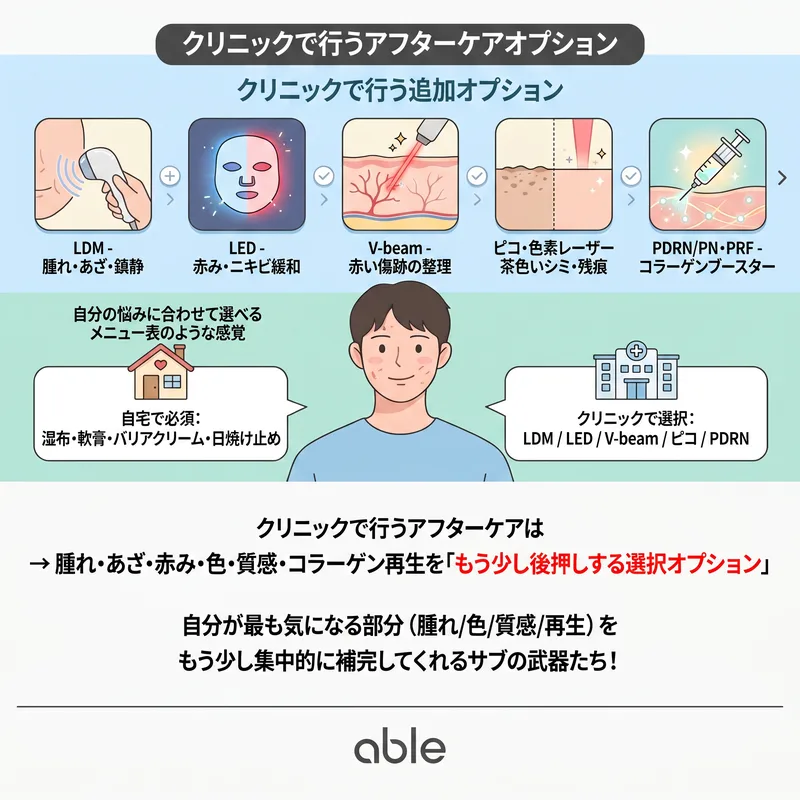 施術後絶対に避けるべきことと色素沈着予防の生活習慣インフォグラフィック