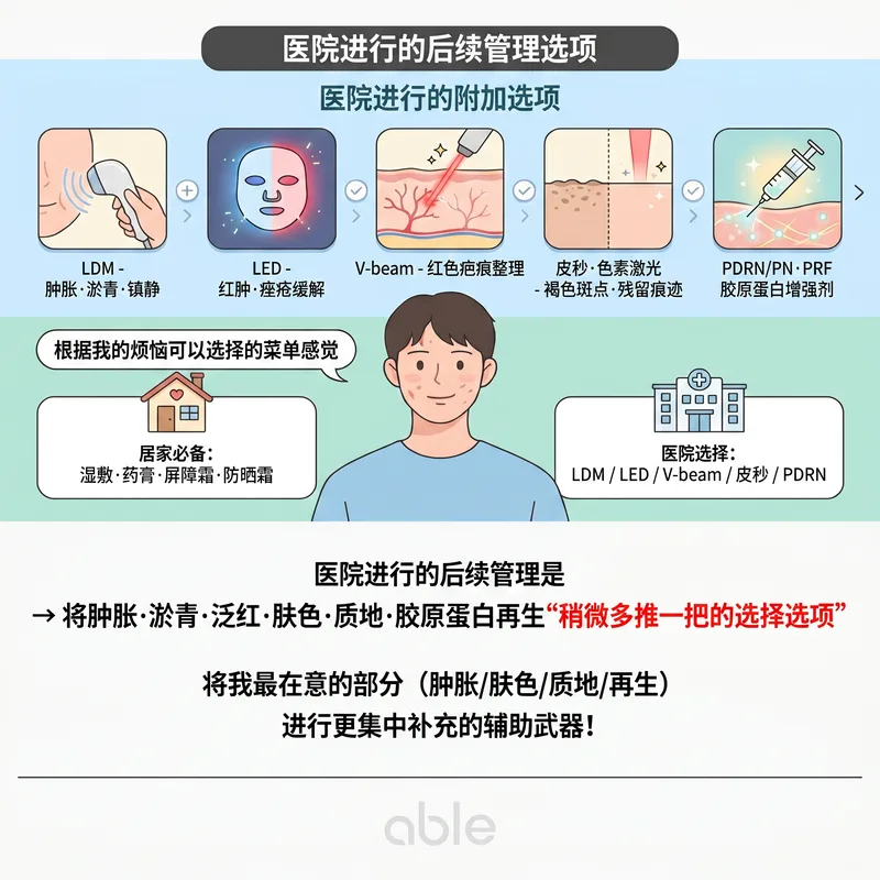 术后绝对避免事项和色素沉着预防生活习惯信息图