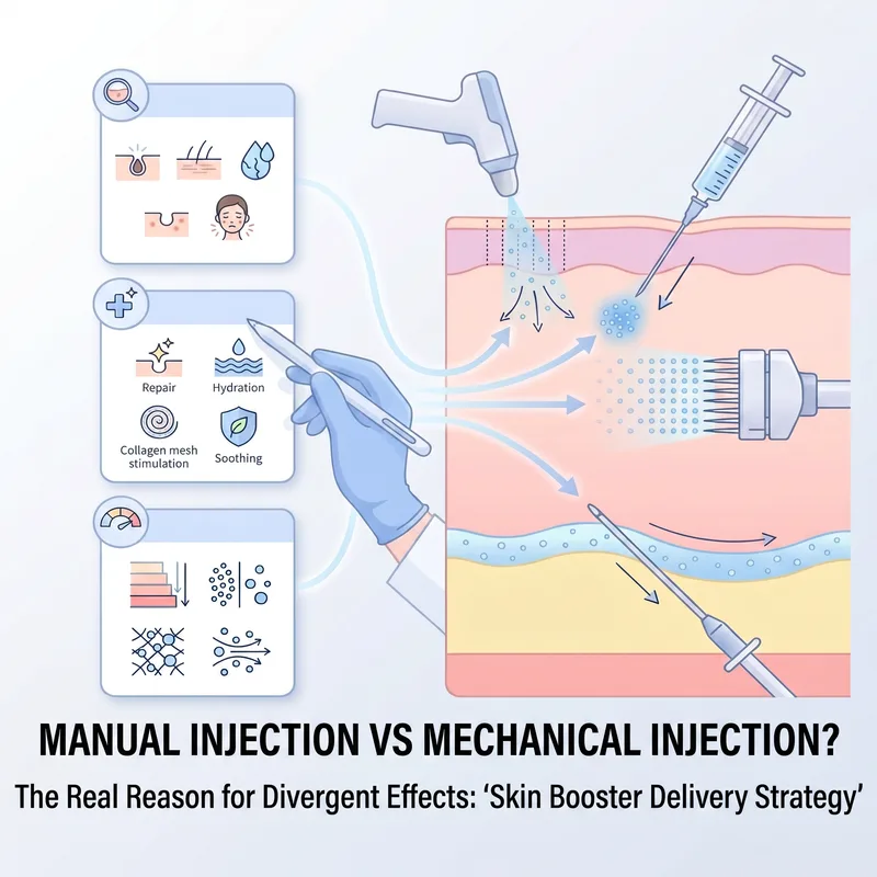 Manual vs machine injection comparison — skin booster delivery strategy